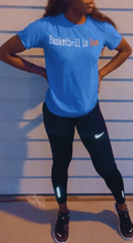 Load image into Gallery viewer, Basketball is Bae T-shirt (Bae in Orange)
